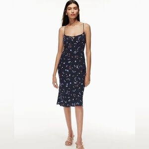 Aritzia Wilfred Bellow midi dress, floral size 4